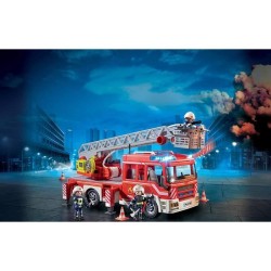 PLAYMOBIL 9463 Camion de pompiers, Avec échelle pivotante, City Action, des 4...