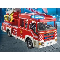 PLAYMOBIL 9463 Camion de pompiers, Avec échelle pivotante, City Action, des 4...