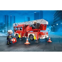 PLAYMOBIL 9463 Camion de pompiers, Avec échelle pivotante, City Action, des 4...