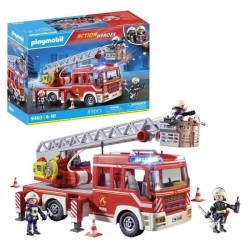 PLAYMOBIL 9463 Camion de pompiers, Avec échelle pivotante, City Action, des 4...