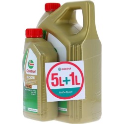 Huile Moteur - CASTROL EDGE - 5W-40 - 5L+1L - Offre spéciale
