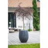 Pot de fleurs Rond Egg Ø 50cm - EDA - Graphit - 53 L - Ø 50 x H. 53 cm - Gris...