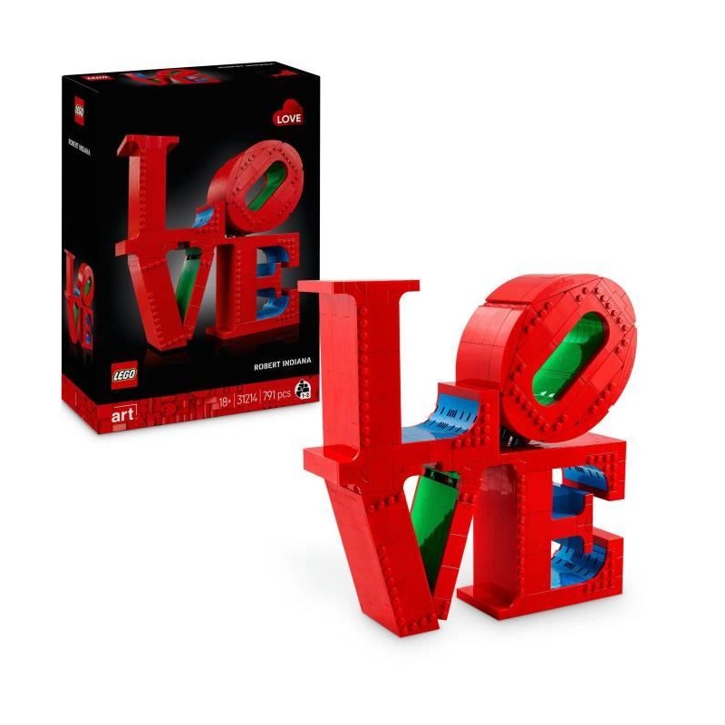 LEGO Art 31214 LOVE - Set de construction pour adultes - Décoration et cadeau...