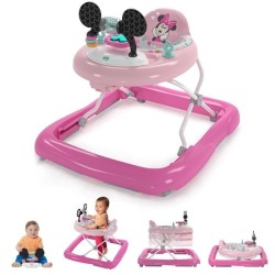 DISNEY BABY -MINNIE-Trotteur bébé fille évolutif et pliable 2-en-1  Avec joue...