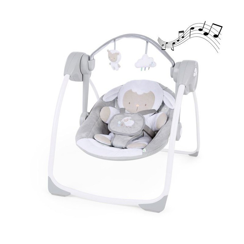 INGENUITY Transat pour bébé Balancelle électrique pliable - Petit Mouton - Ar...
