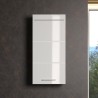 Meuble de salle de bain Rangement haut - 1 porte - Blanc - L 37 x P 23 x H 77...