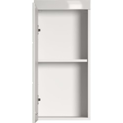 Meuble de salle de bain Rangement haut - 1 porte - Blanc - L 37 x P 23 x H 77...