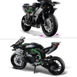 LEGO Technic 42170 La Moto Kawasaki Ninja H2R, Idée Cadeau pour Enfants, Joue...