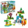 LEGO DUPLO Ma ville 10446 Familles d'animaux sauvages 3-en-1 - Jeux d'éveil a...