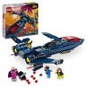 LEGO 76281 Marvel Le X-Jet des X-Men, Jouet d'Avion, Chasseur avec Minifiguri...