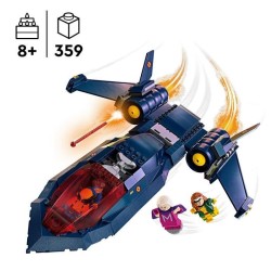 LEGO 76281 Marvel Le X-Jet des X-Men, Jouet d'Avion, Chasseur avec Minifiguri...