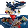 LEGO 76281 Marvel Le X-Jet des X-Men, Jouet d'Avion, Chasseur avec Minifiguri...