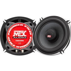 MTX TX650C Haut-parleurs voiture Coaxiaux 13cm 2 voies 80W RMS 4 châssis alu ...