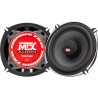 MTX TX650C Haut-parleurs voiture Coaxiaux 13cm 2 voies 80W RMS 4 châssis alu ...