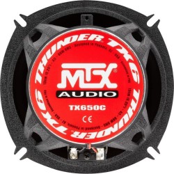MTX TX650C Haut-parleurs voiture Coaxiaux 13cm 2 voies 80W RMS 4 châssis alu ...