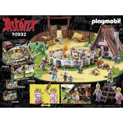 PLAYMOBIL 70932 Astérix, La hutte d'Abraracourcix, Personnages, 110 pieces, D...