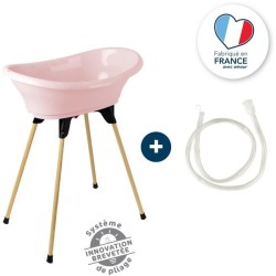 THERMOBABY KIT BAIGNOIRE VASCO Rose Poudré : baignoire + pieds + tuyau de vid...