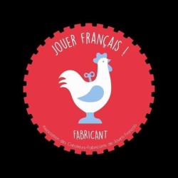 Jeu de Palet Complet MECABOIS - 12 palets en bois massif - Jeu familial tradi...