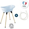 Kit baignoire VASCO Fleur Bleue - 3 en 1 - 800*500*270 - Bleu - THERMOBABY
