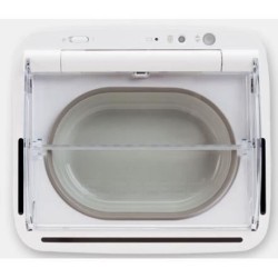 SUREFEED Distributeur de nourriture automatique pour chat anti-odeur - Blanc ...