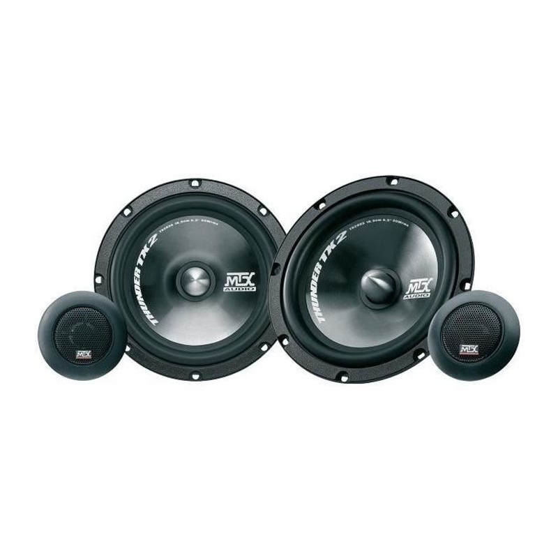 MTX TX265S Haut-parleurs voiture Kit 2 voies 16,5cm 65W RMS 4O tweeter néodym...