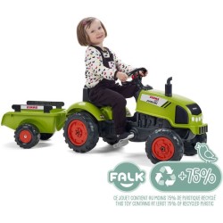 Tracteur avec remorque et capot ouvrant - FALK - Class - Des 2 ans - 100% Fab...
