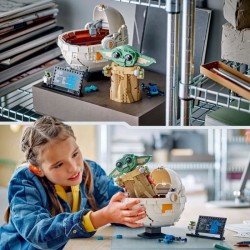 LEGO Star Wars : The Mandalorian 75403 Grogu et son landau - Jeu de construct...