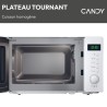 Micro-ondes Candy Idea CMWA20SDLW 700W Digital 20L Blanc - Fonction