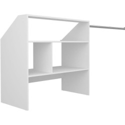 Kit dressing sous comble ARTIC EKIPA - Décor mélaminé blanc - 1 penderie - L1...