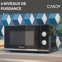 Micro-ondes CANDY Moderna CMW20TNMB 700 W 20L Noir - Fonction