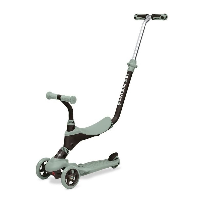 Draisienne - MONDO - On&Go  Scribble 5-en-1 - Pliable - Noir / Vert Sauge