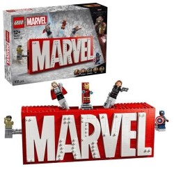 LEGO Marvel 76313 Logo MARVEL et ses super héros - Jeu de construction Avenge...