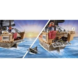 PLAYMOBIL 71530 Bateau pirates, 137 pieces dont 3 personnages, Les Pirates, J...