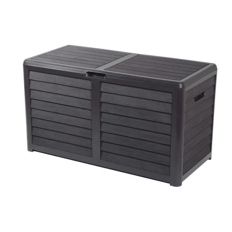 Coffre de jardin en Plastique - EDA - BAYA - 420 L - Décor imitation bois - 1...