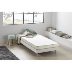 Matelas mousse 90 x 200 cm - DEKO DREAM Kietoa - Confort ferme - Epaisseur 12...