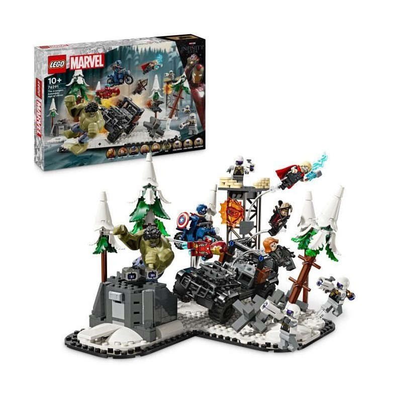 LEGO Marvel 76291 Avengers Rassemblement : L'ere d'Ultron, minifigurines de s...