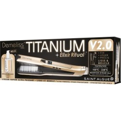 Lisseur vapeur - SAINT ALGUE - Coffret Premium Demeliss TITANIUM V2.0 - Lissa...