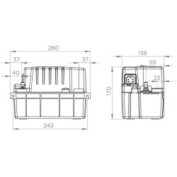 Pompe de relevage de condensats - SFA - Sanicondens Pro V02 - 45 dBA - Chaudi...