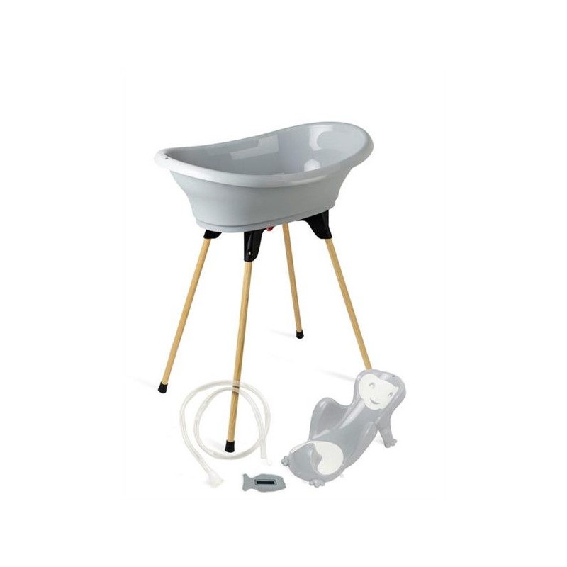 THERMOBABY Pack baignoire VASCO 5 en 1 Gris charme - Fabriqué en France