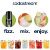 Machine a soda et eau pétillante SODASTREAM - TERRA Noire - 2 bouteilles comp...
