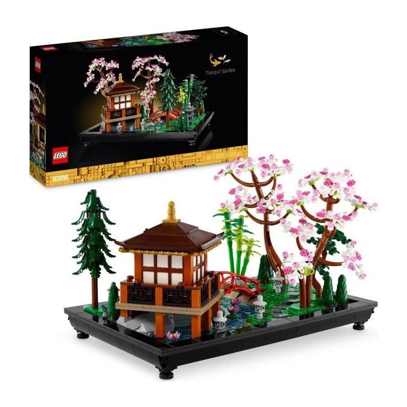 LEGO Icons 10315 Le Jardin Paisible, Kit de Jardinage Botanique Zen pour Adul...