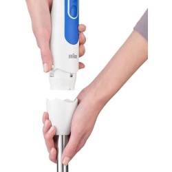 Mixeur plongeant BRAUN MQ3000WH Smoothie Plus - Pied mixeur Blanc et