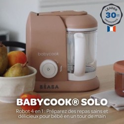 BÉABA - Babycook Solo - Robot Bébé 4 en 1 Mixeur-Cuiseur - Cuisson Vapeur - P...