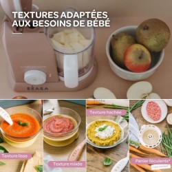 BÉABA - Babycook Solo - Robot Bébé 4 en 1 Mixeur-Cuiseur - Cuisson Vapeur - P...