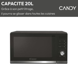 Micro-ondes Gril Candy Moderna CMGA20TNDB 700W 20L Digital Noir -
