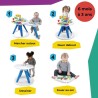 BABY EINSTEIN Table d'activités pour bébé trotteur évolutif 4-en-1 Pivotant a...