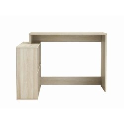 DEMEYERE Bureau d'angle contemporain décor chene Shannon - L 112 cm - NAGANO
