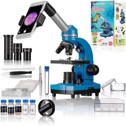 Microscope étudiant BIOLUX SEL - BRESSER JUNIOR - grossissement 40x-1600x - k...