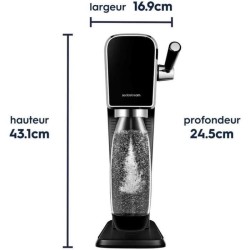 Machine a soda et eau pétillante - SODASTREAM - ART - 1 bouteille compatible ...
