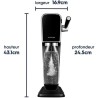Machine a soda et eau pétillante - SODASTREAM - ART - 1 bouteille compatible ...